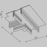 Т- образный коннектор встраиваемый MAYTONI BASITY ТRA172CT-12B черный TRA172CT-12B